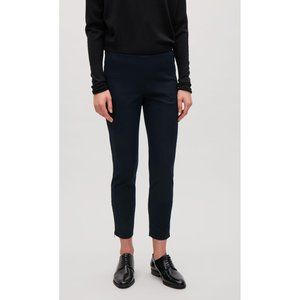 COS Blue Slim-fit Pants With Ankle Zip 6